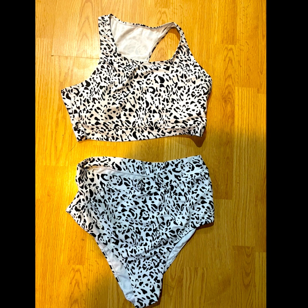 Cow Print Bikini Swimsuit